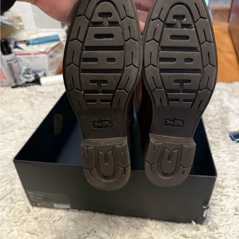 Coach Rilee Brown Leather Riding Boots w/box - Picture 7 of 9